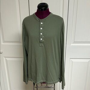 Billy Reid Long-Sleeve Henley - Size XL